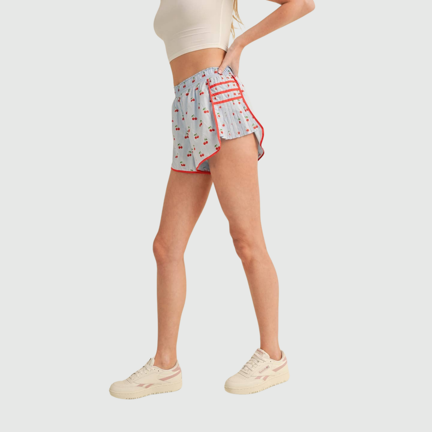 Cherry Print On Point Shorts