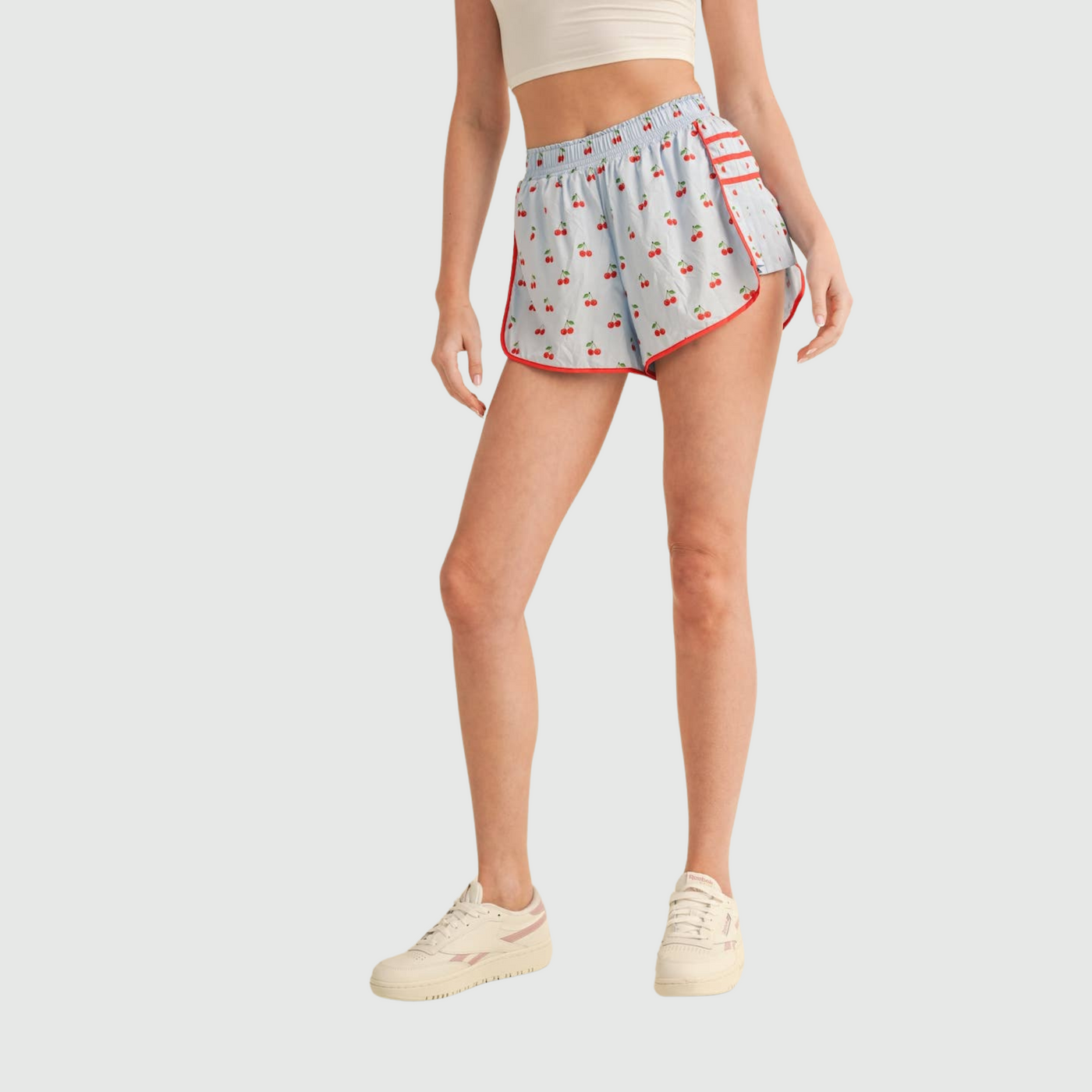 Cherry Print On Point Shorts