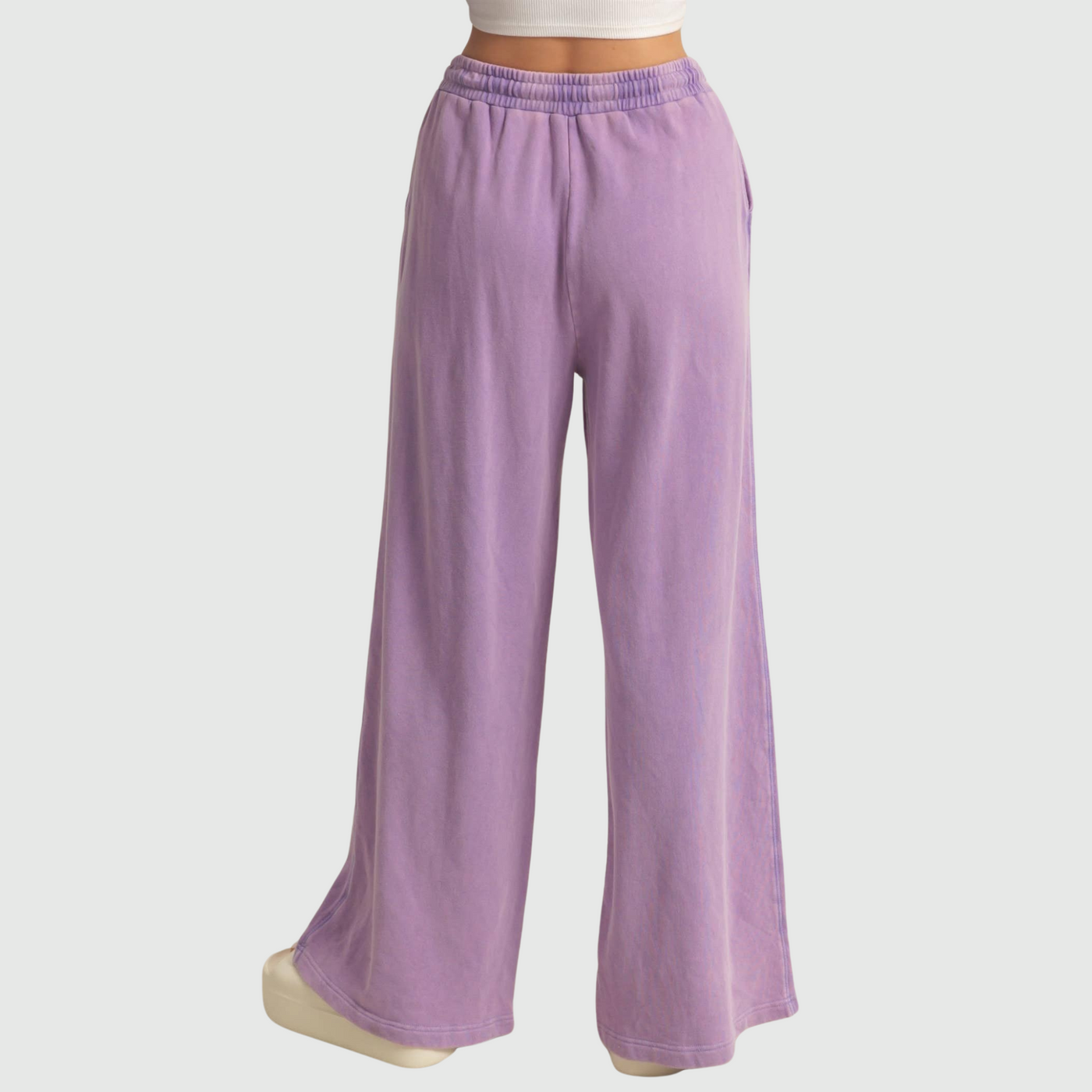 Wide Leg Sweatpants in Wisteria