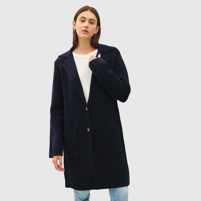 Ultra Soft Coat in Dark Navy