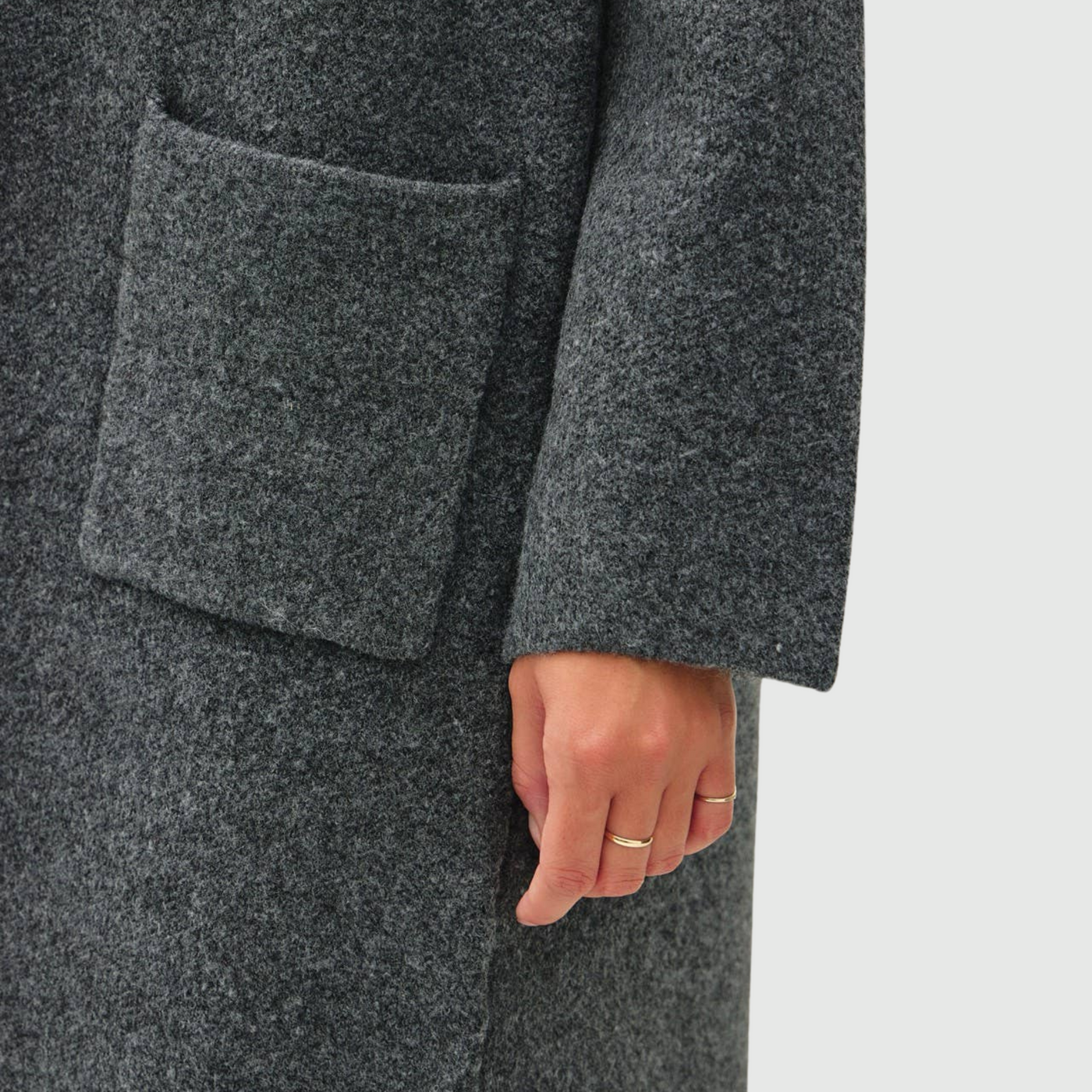 Ultra Soft Coat in Charcoal