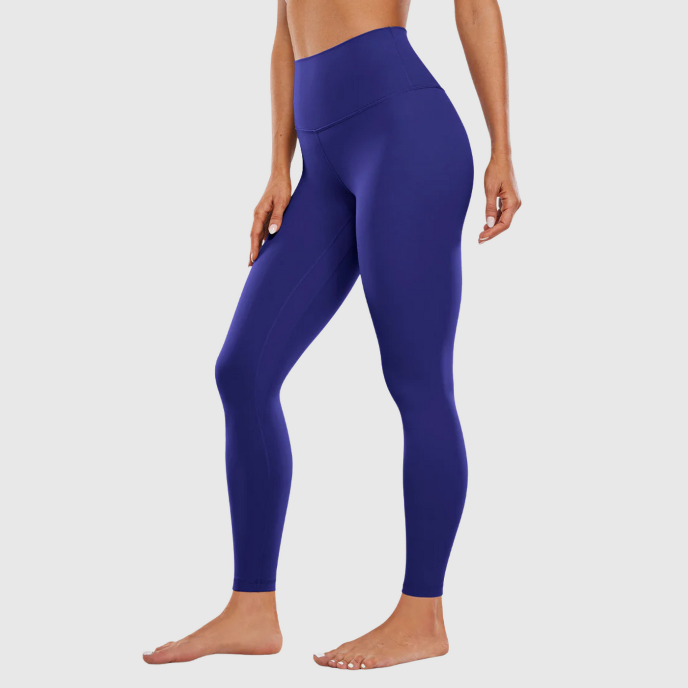Butterluxe Double seamed Yoga Leggings 28" in Larkspur Blue