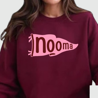 Nooma Pennant Sweatshirt in Burgundy