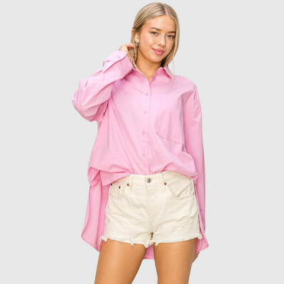 Poplin Shirt in Pink