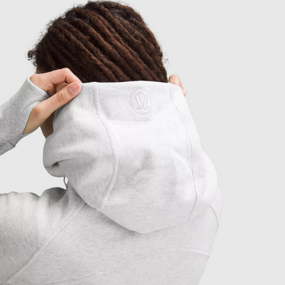 lululemon Scuba Full-Zip Cropped Hoodie in Heathered