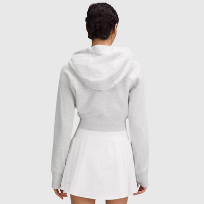 lululemon Scuba Full-Zip Cropped Hoodie in Heathered