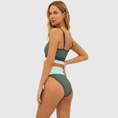 Beach Riot Eva Top Palm Paradise Colorblock