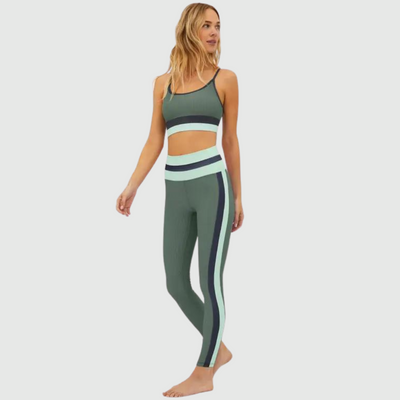 Beach Riot Mariella Legging Palm Paradise Colorblock