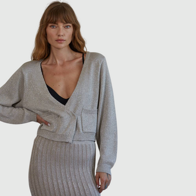 Cardigan in Ash Grey