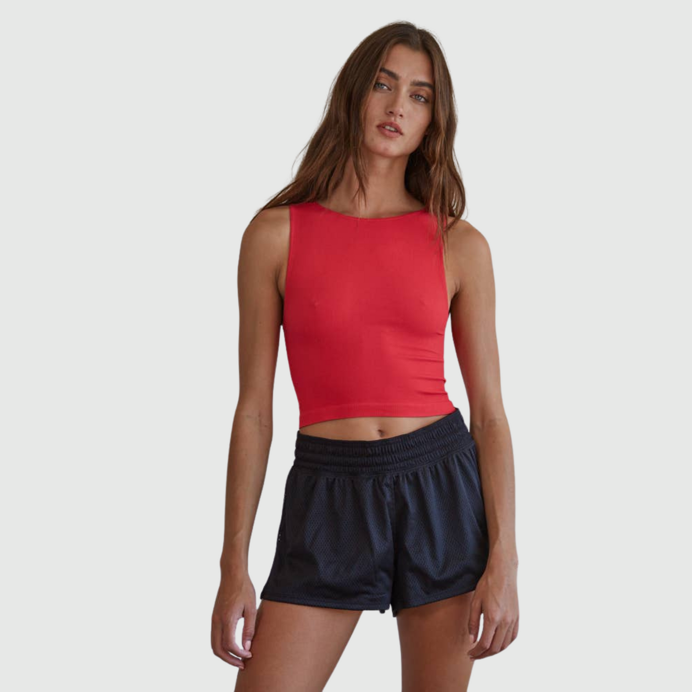 Run Away Top in Fiery Rose