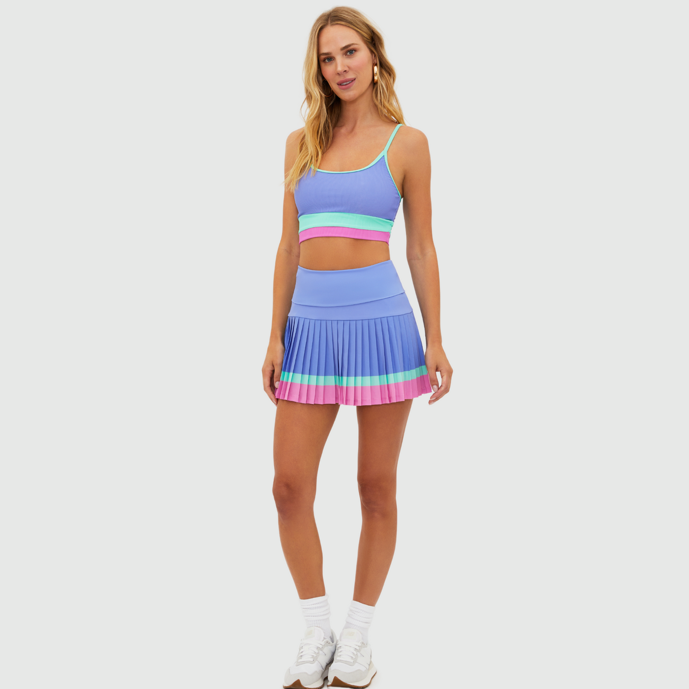 Beach Riot Gloria Skirt in High Tide Colorblock